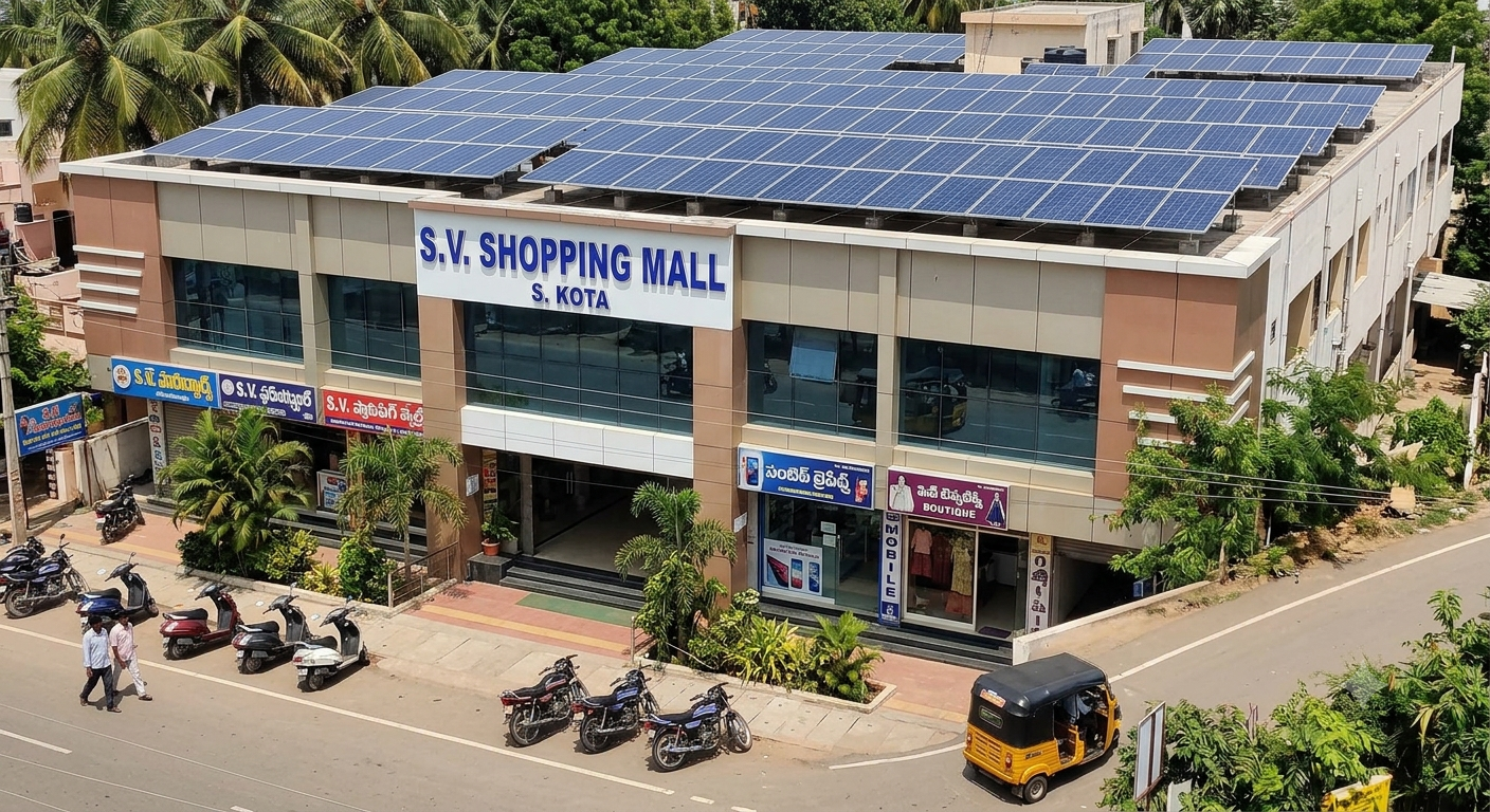 S V SHOPPING MALL Commercial Solar Installation